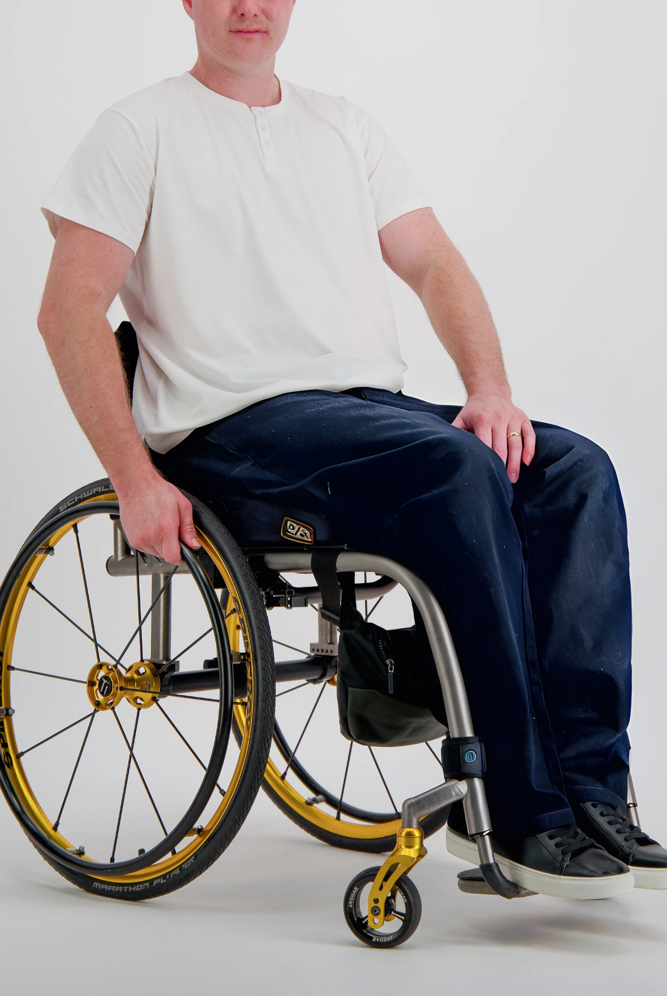 Stephen Seated Jeans for Male Wheelchair Users - Blue - Christina Stephens