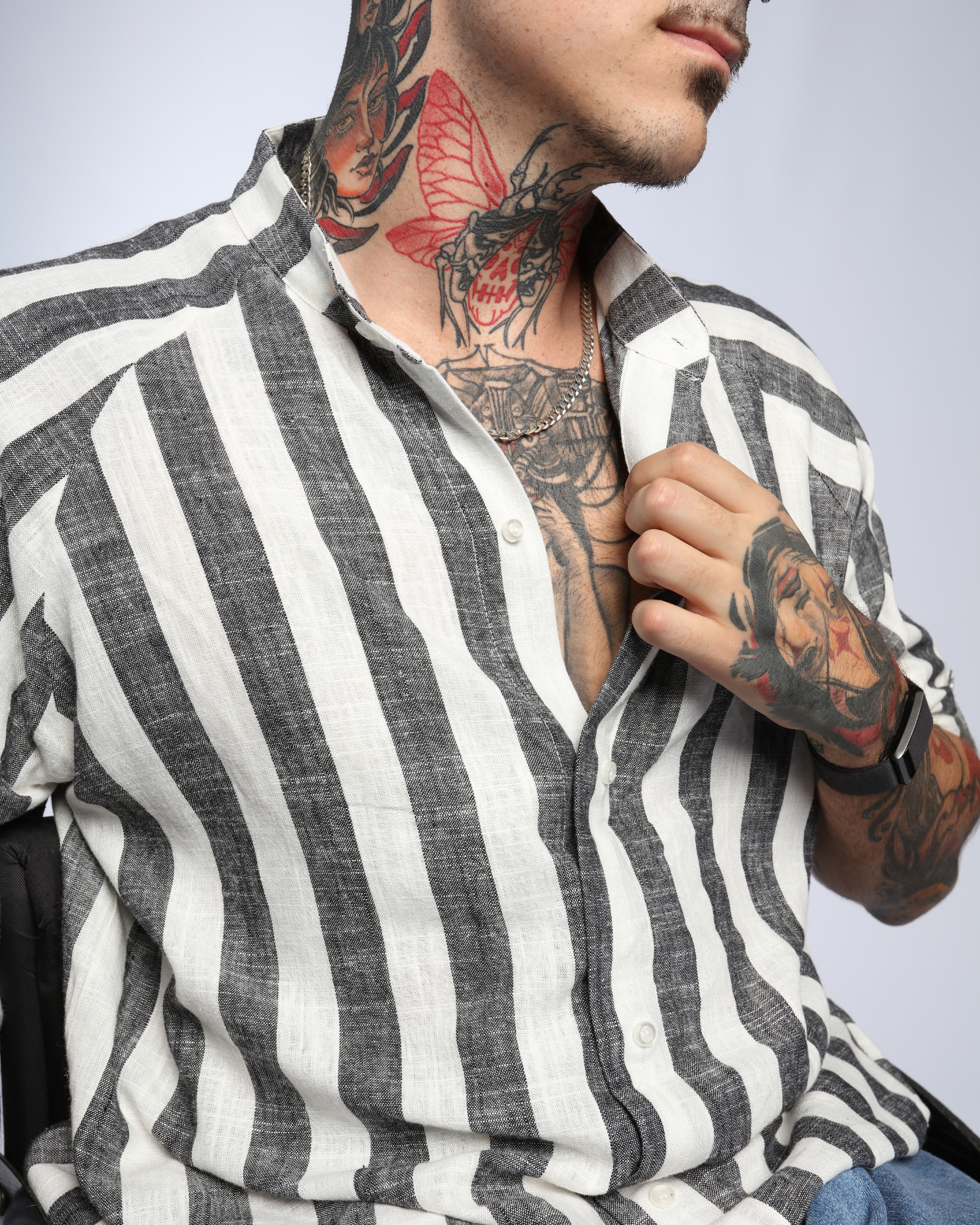 Cruiser Magnetic Linen Shirt for Dexterity Support - Christina Stephens