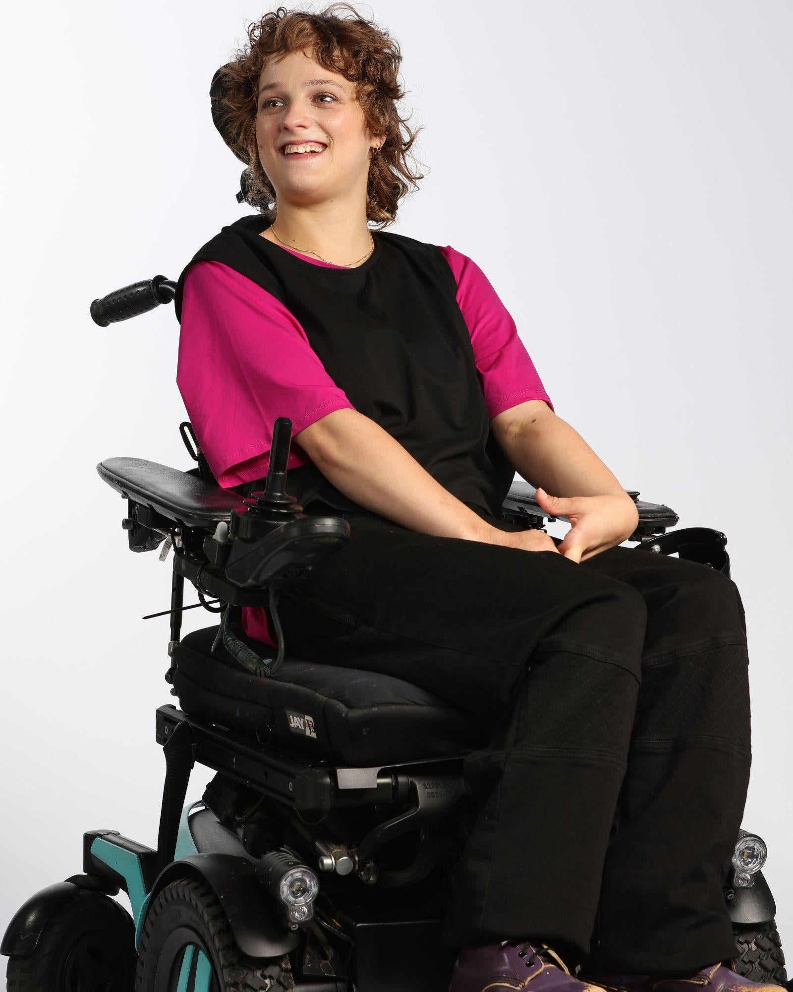 Annie Seated Jeans for Female Wheelchair Users - Grey - Christina Stephens