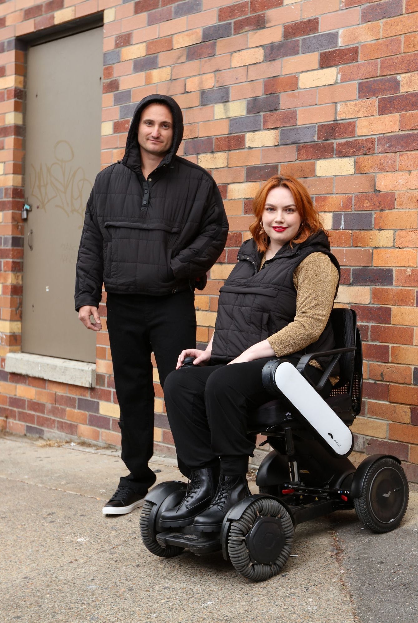 Elly Universal Adaptive Puffer Jacket for Wheelchair Users - Black - Christina Stephens