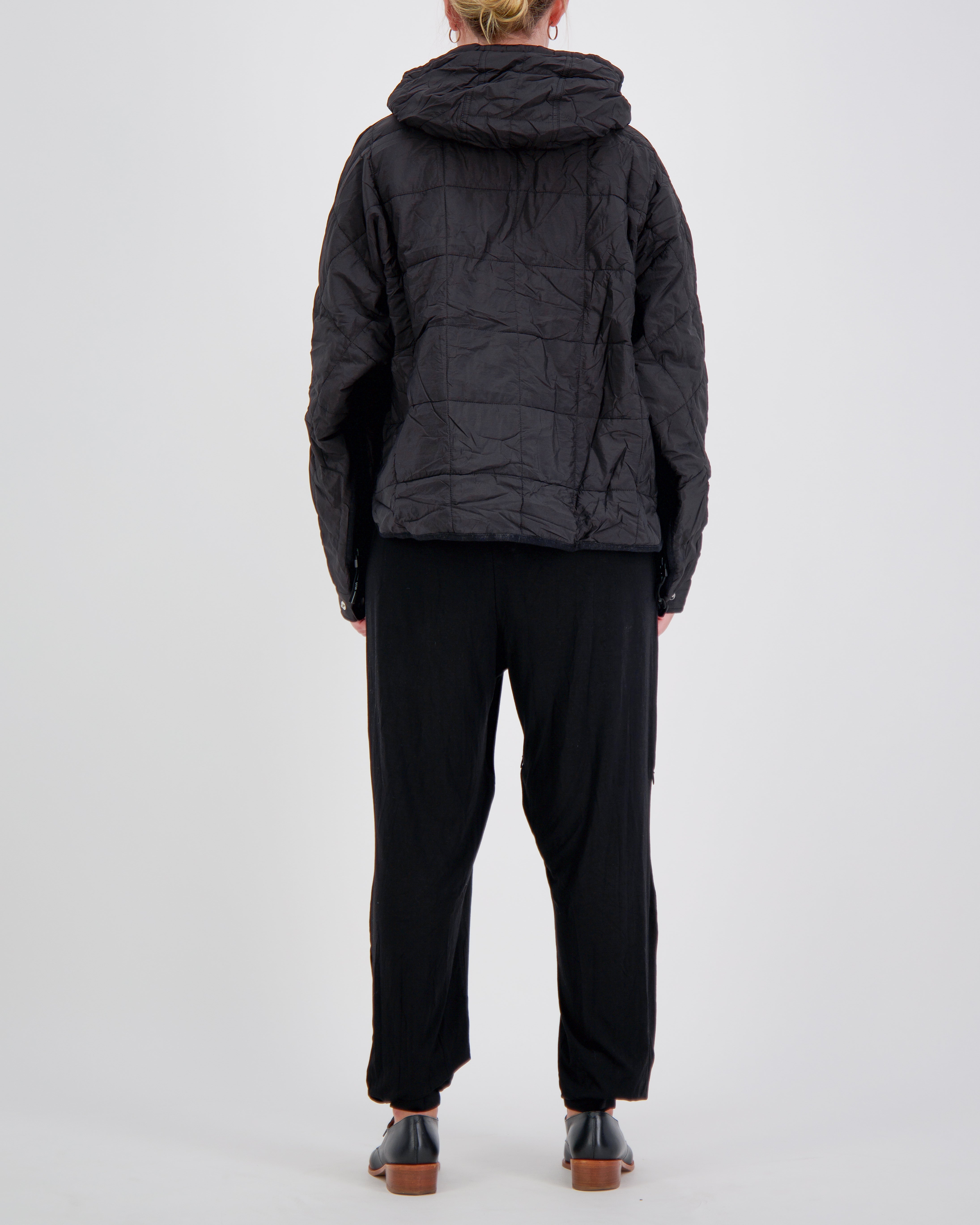 Elly Universal Adaptive Puffer Jacket for Wheelchair Users - Black - Christina Stephens