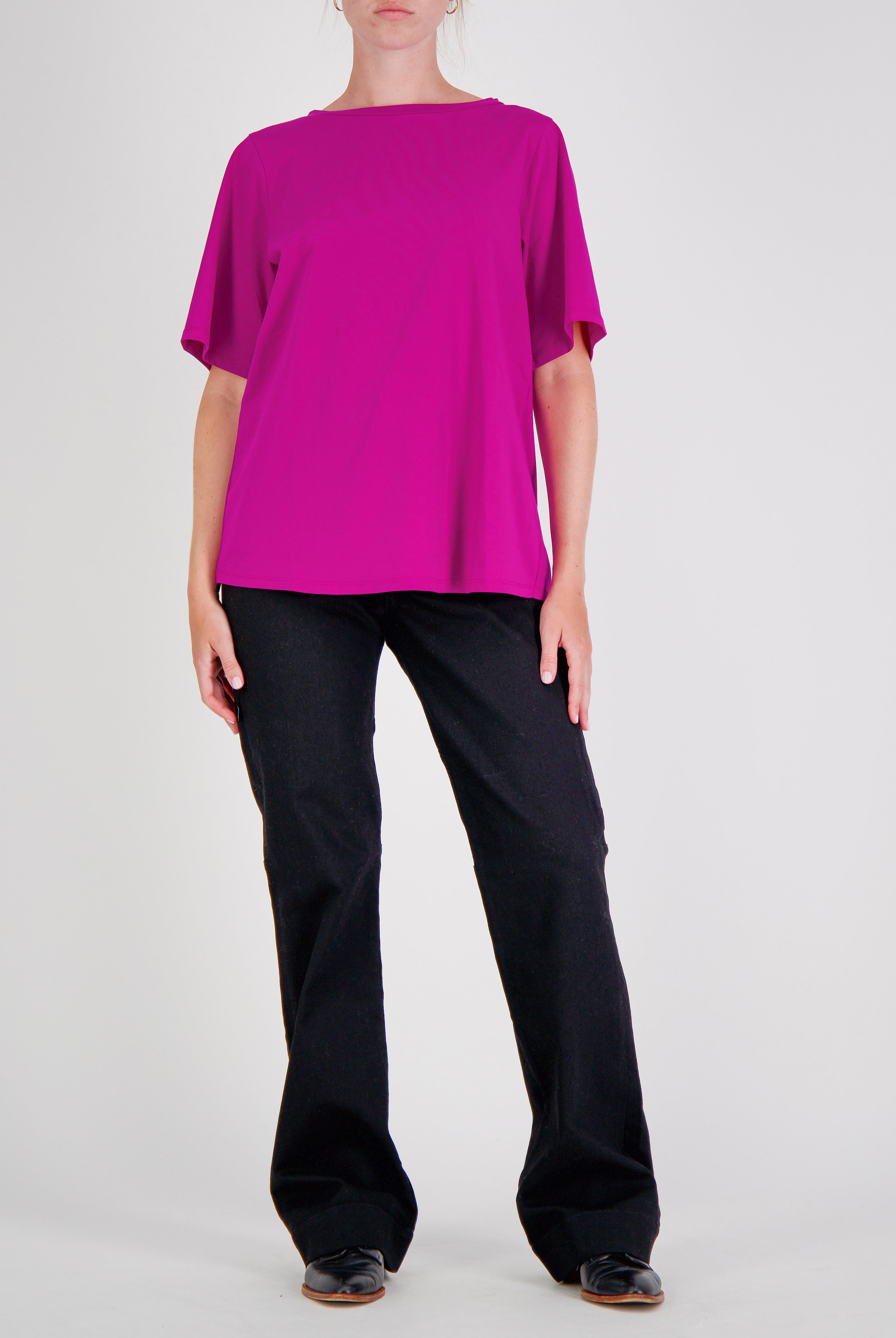 Lilli Leaf Back T-Shirt Stain and Spill Resistant for Dexterity Support - Berry Burst - Christina Stephens