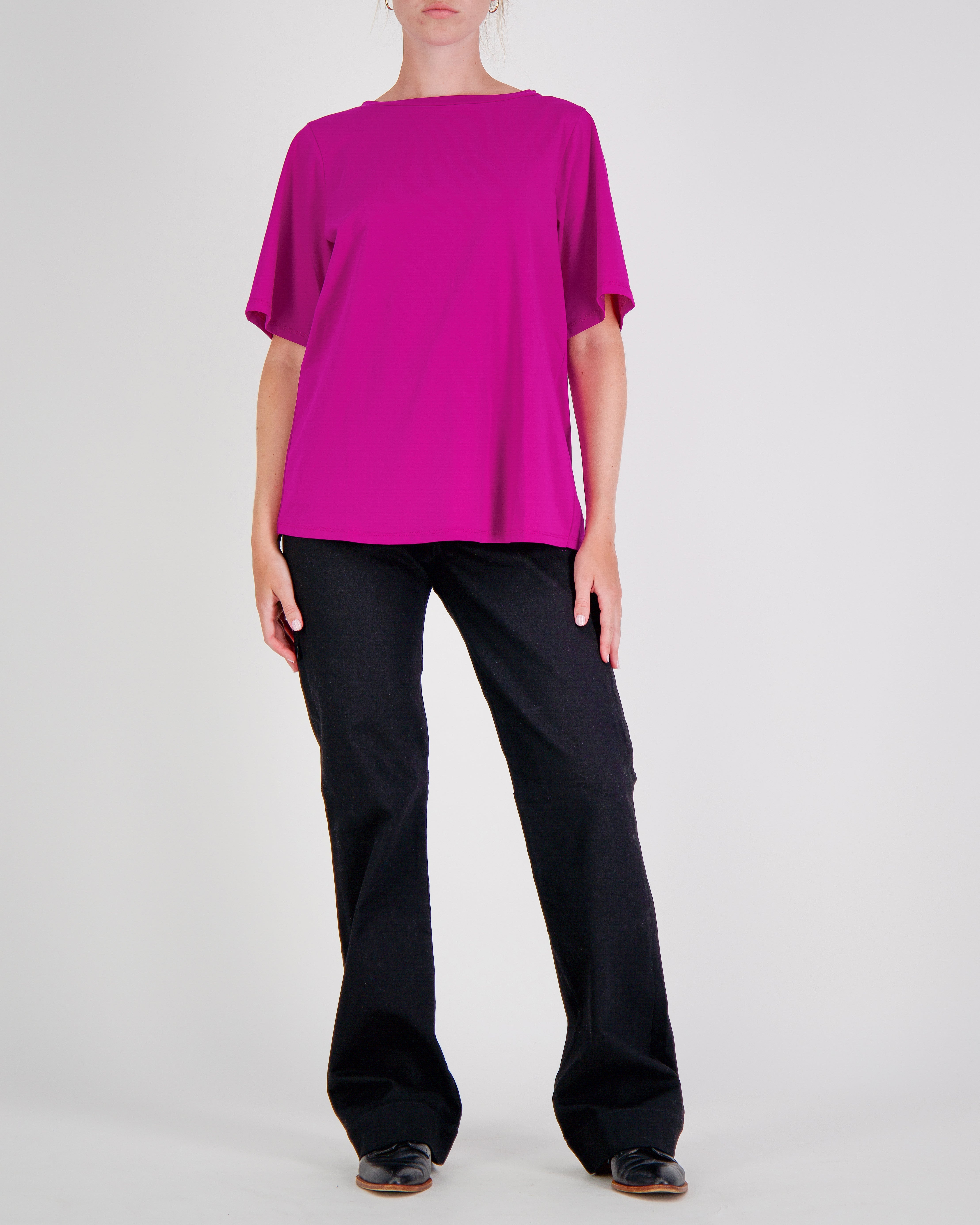 Lilli Leaf Back T-Shirt Stain and Spill Resistant for Dexterity Support - Berry Burst - Christina Stephens