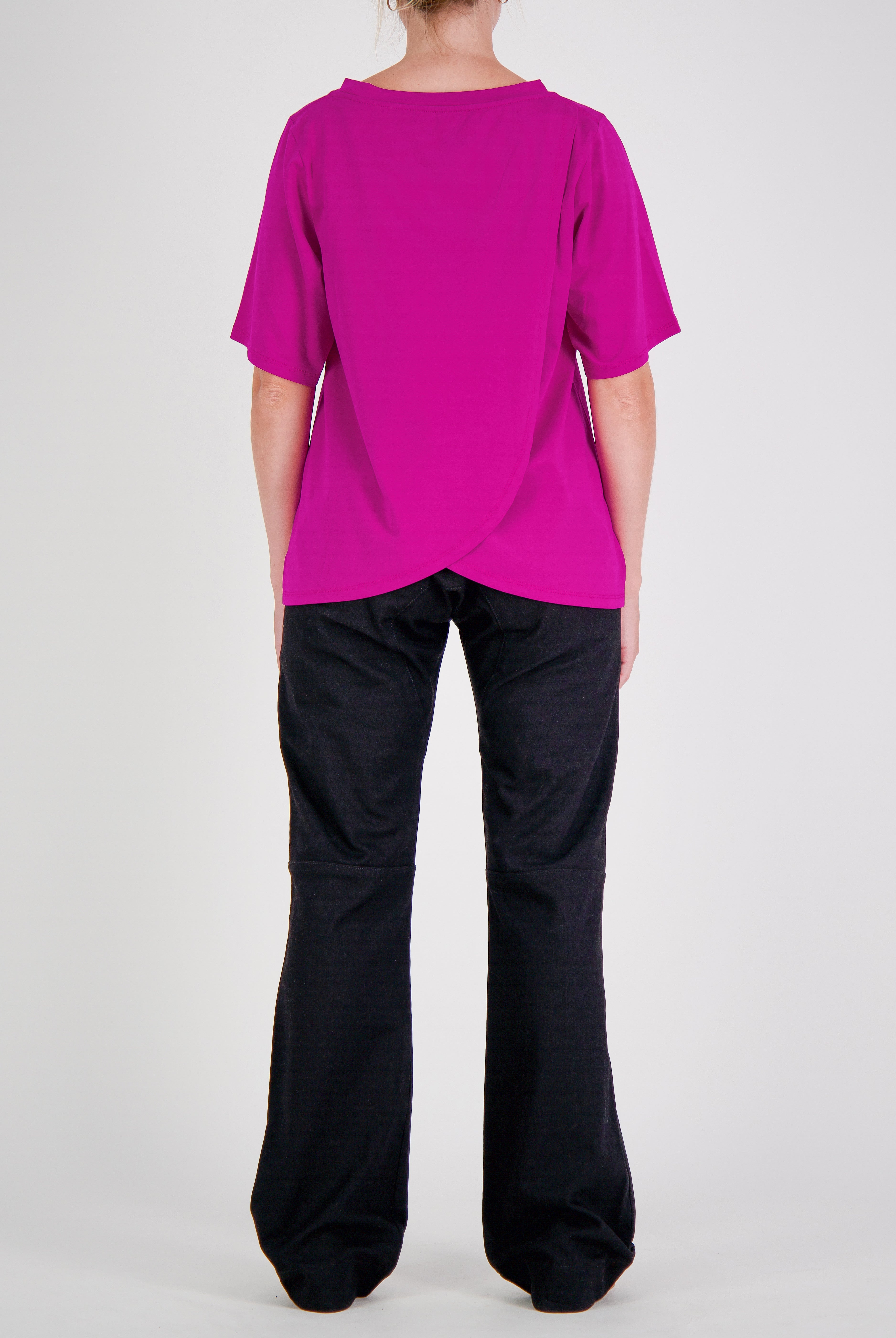 Lilli Leaf Back T-Shirt Stain and Spill Resistant for Dexterity Support - Berry Burst - Christina Stephens