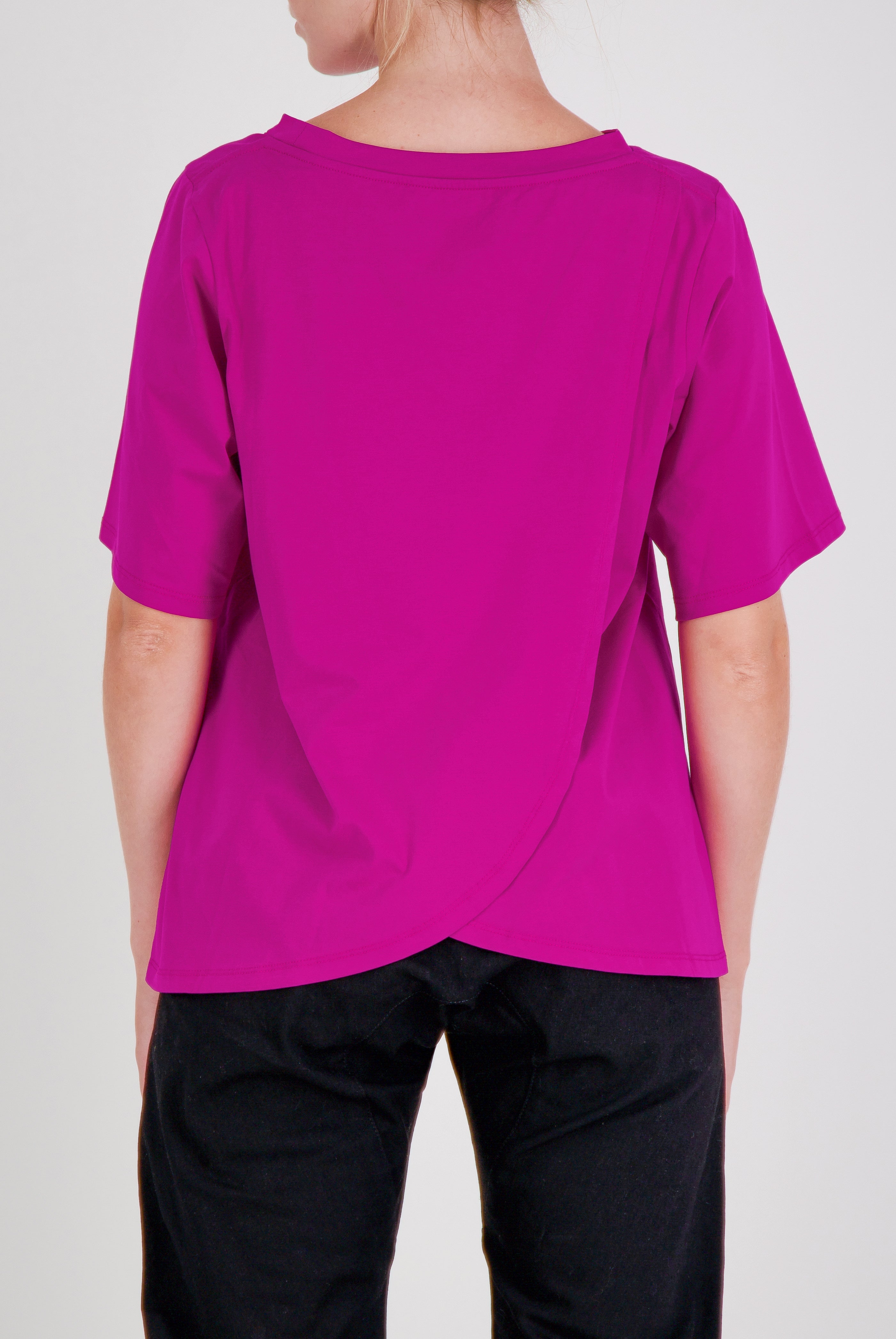 Lilli Leaf Back T-Shirt Stain and Spill Resistant for Dexterity Support - Berry Burst - Christina Stephens