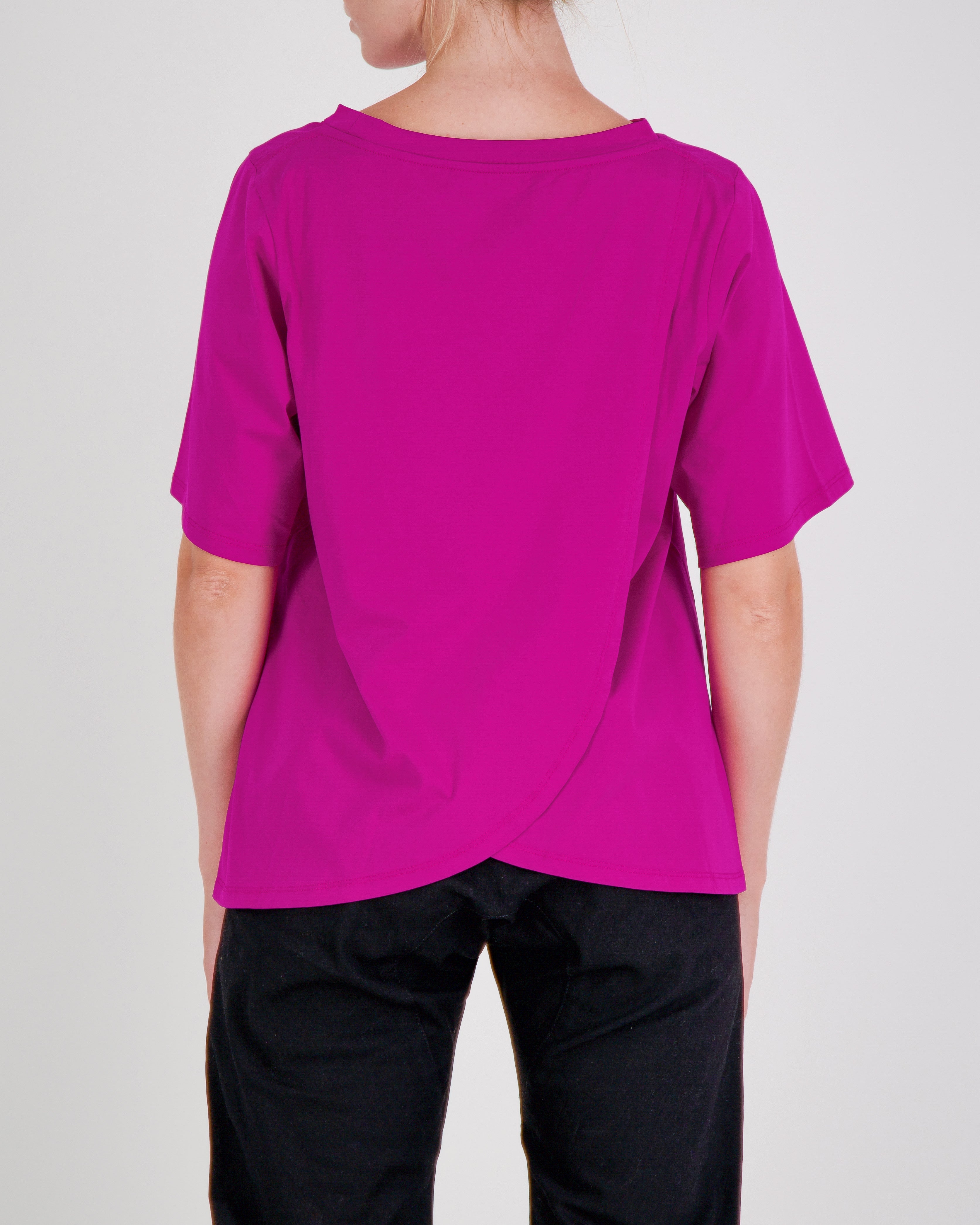 Lilli Leaf Back T-Shirt Stain and Spill Resistant for Dexterity Support - Berry Burst - Christina Stephens