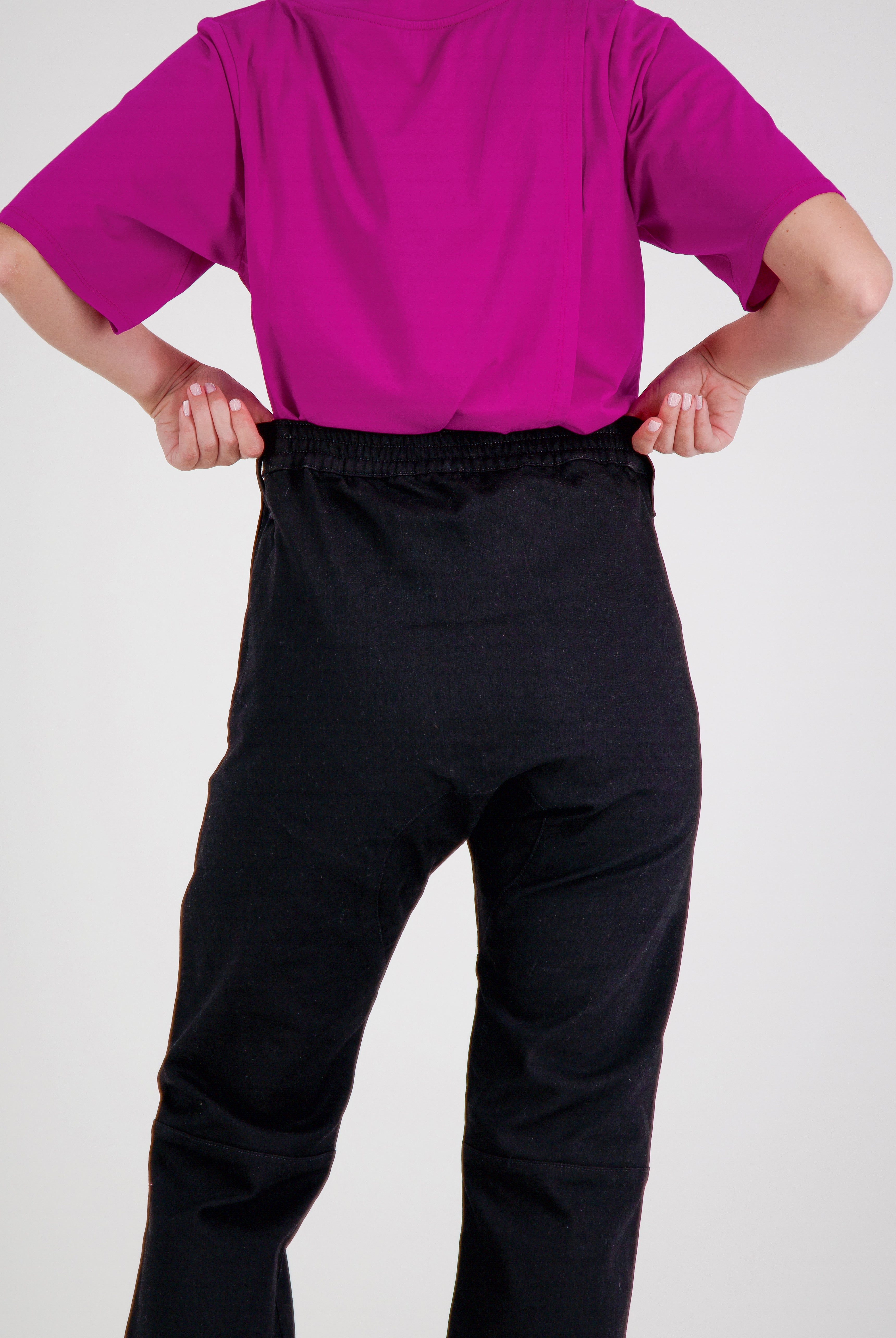 Annie Seated Jeans for Female Wheelchair Users - Black 2 & 3 Access Points - Christina Stephens