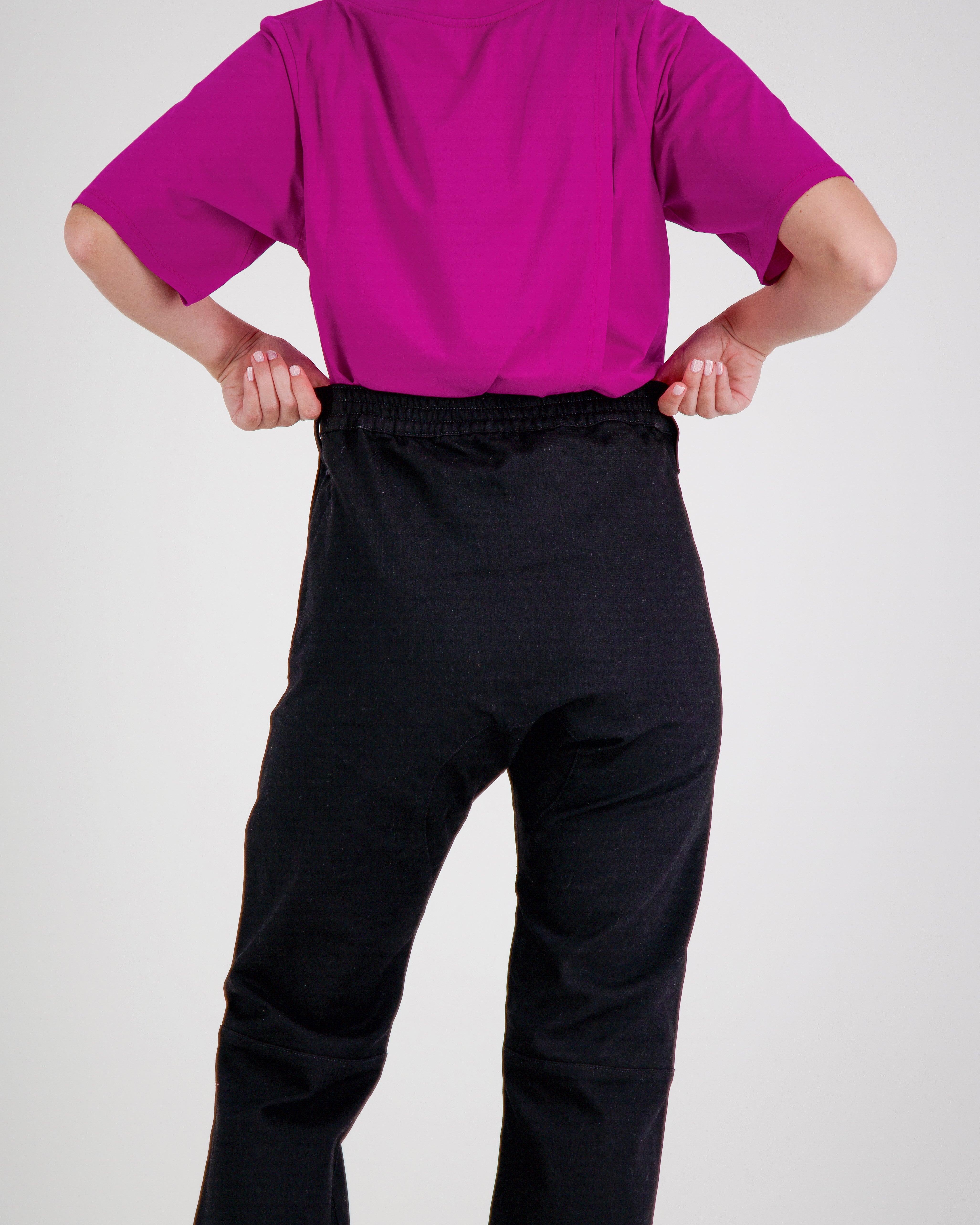 Annie Seated Jeans for Female Wheelchair Users - Black 2 & 3 Access Points - Christina Stephens