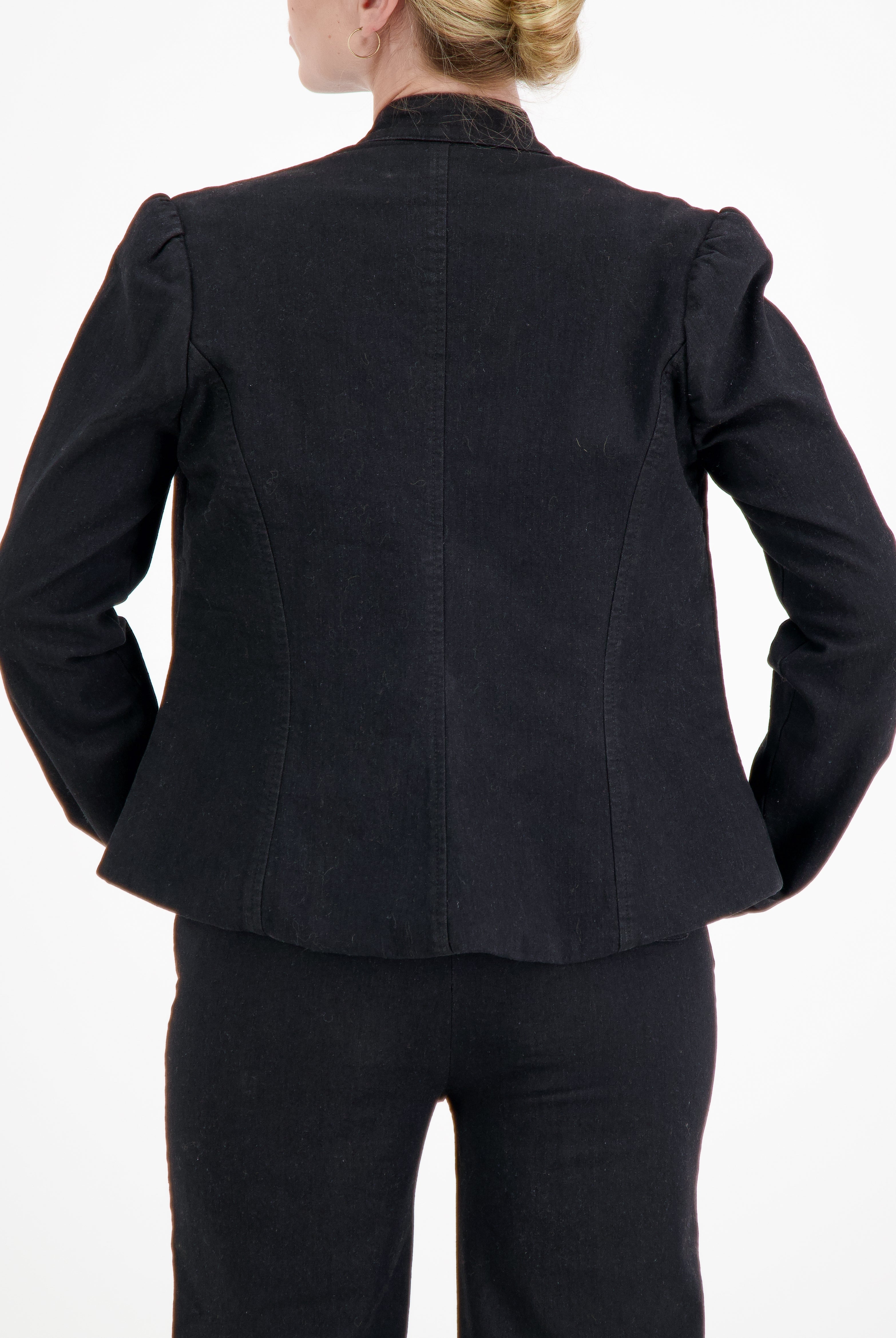 Paula Cropped Magnetic Jacket for Dexterity Support - Black - Christina Stephens