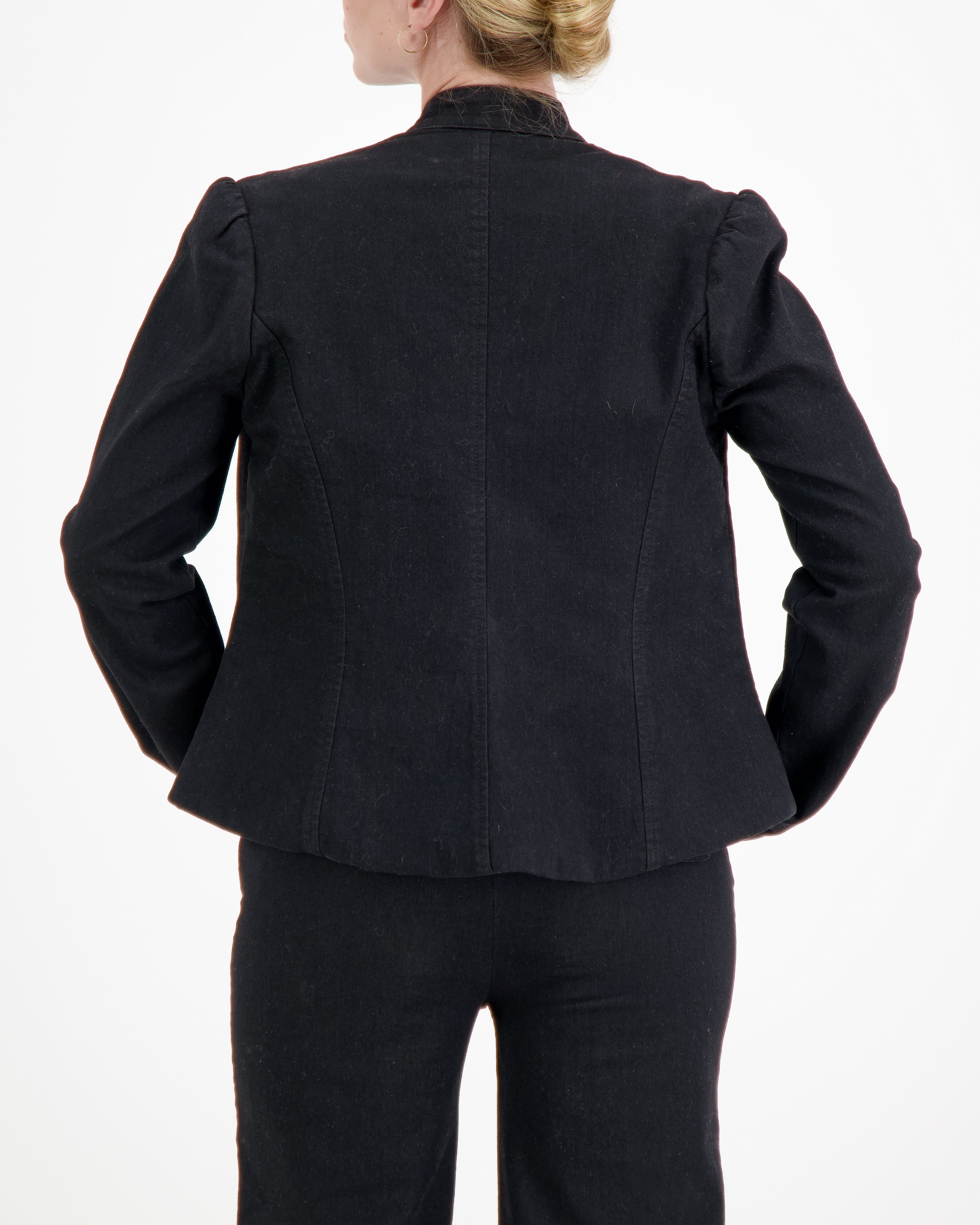 Paula Cropped Magnetic Jacket for Dexterity Support - Black - Christina Stephens