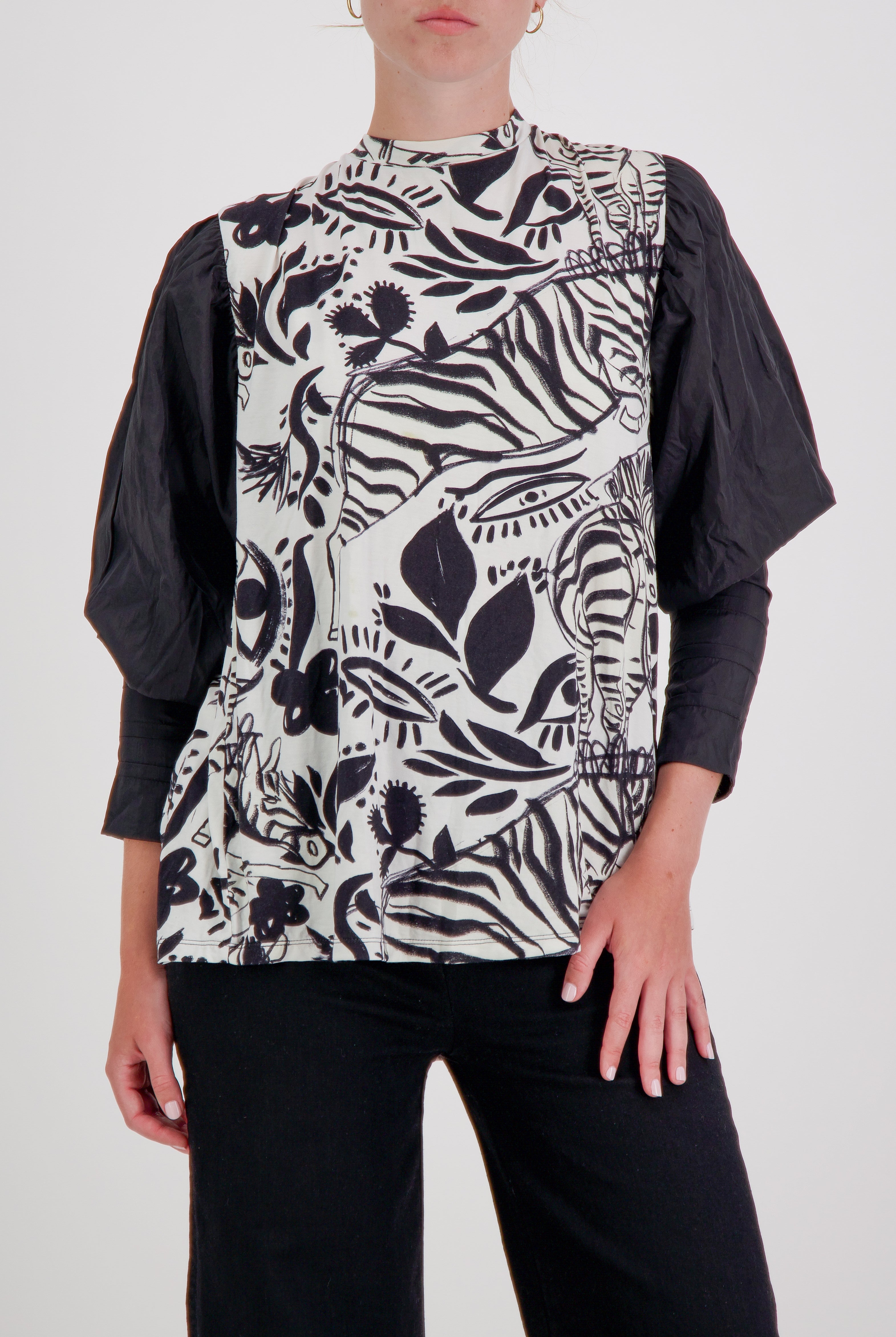 Tracey Adaptive Prism Back Top for Dexterity and Mobility Support - Abstract Print - Christina Stephens