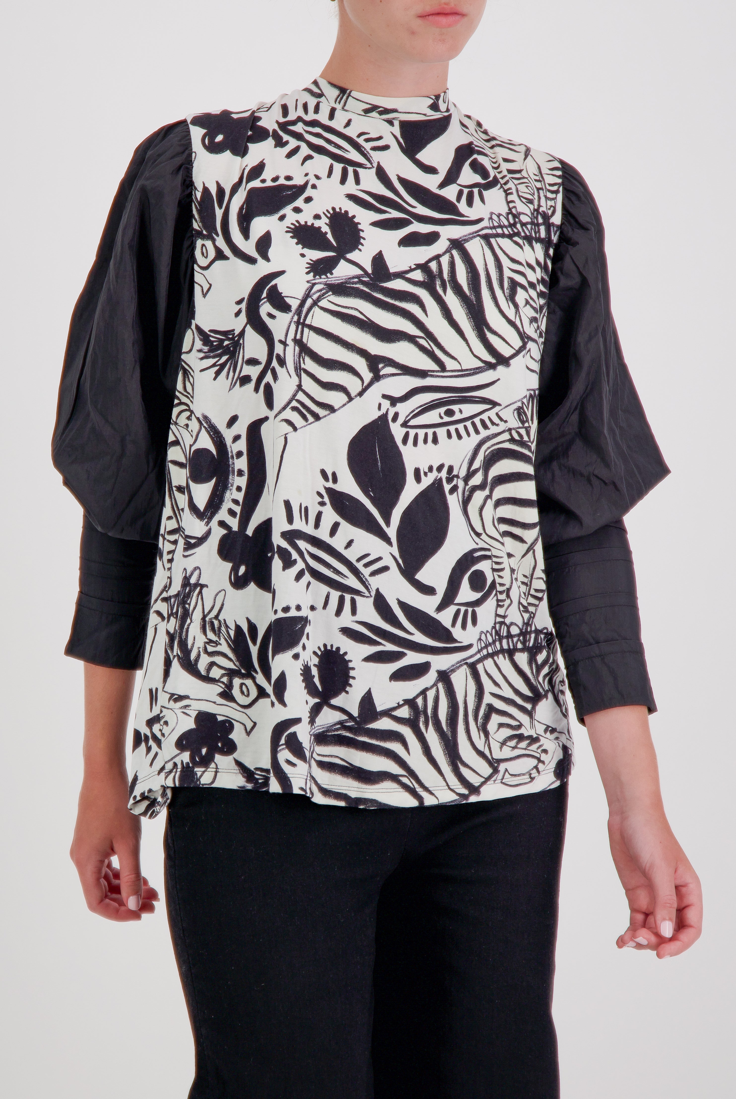 Tracey Adaptive Prism Back Top for Dexterity and Mobility Support - Abstract Print - Christina Stephens