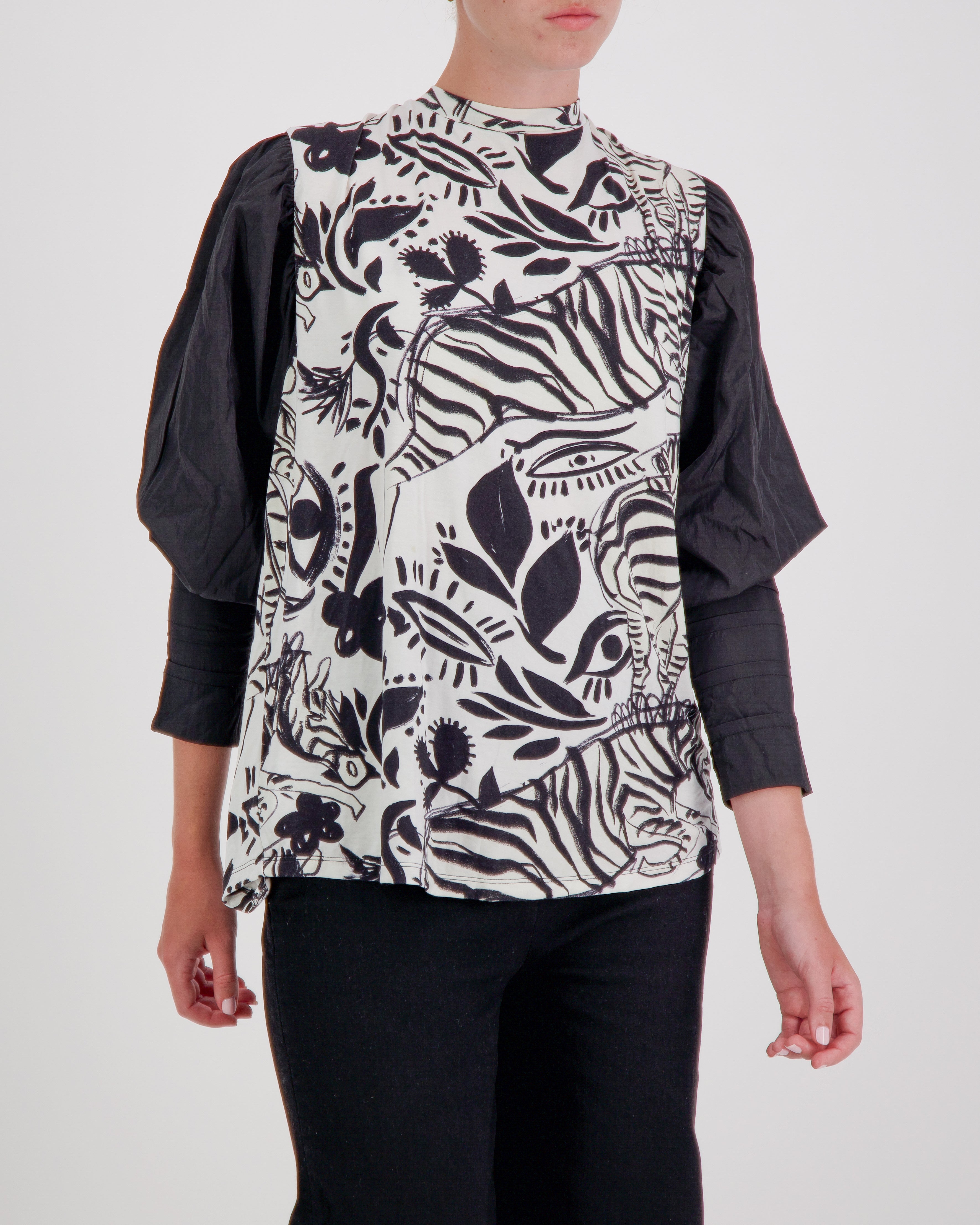 Tracey Adaptive Prism Back Top for Dexterity and Mobility Support - Abstract Print - Christina Stephens