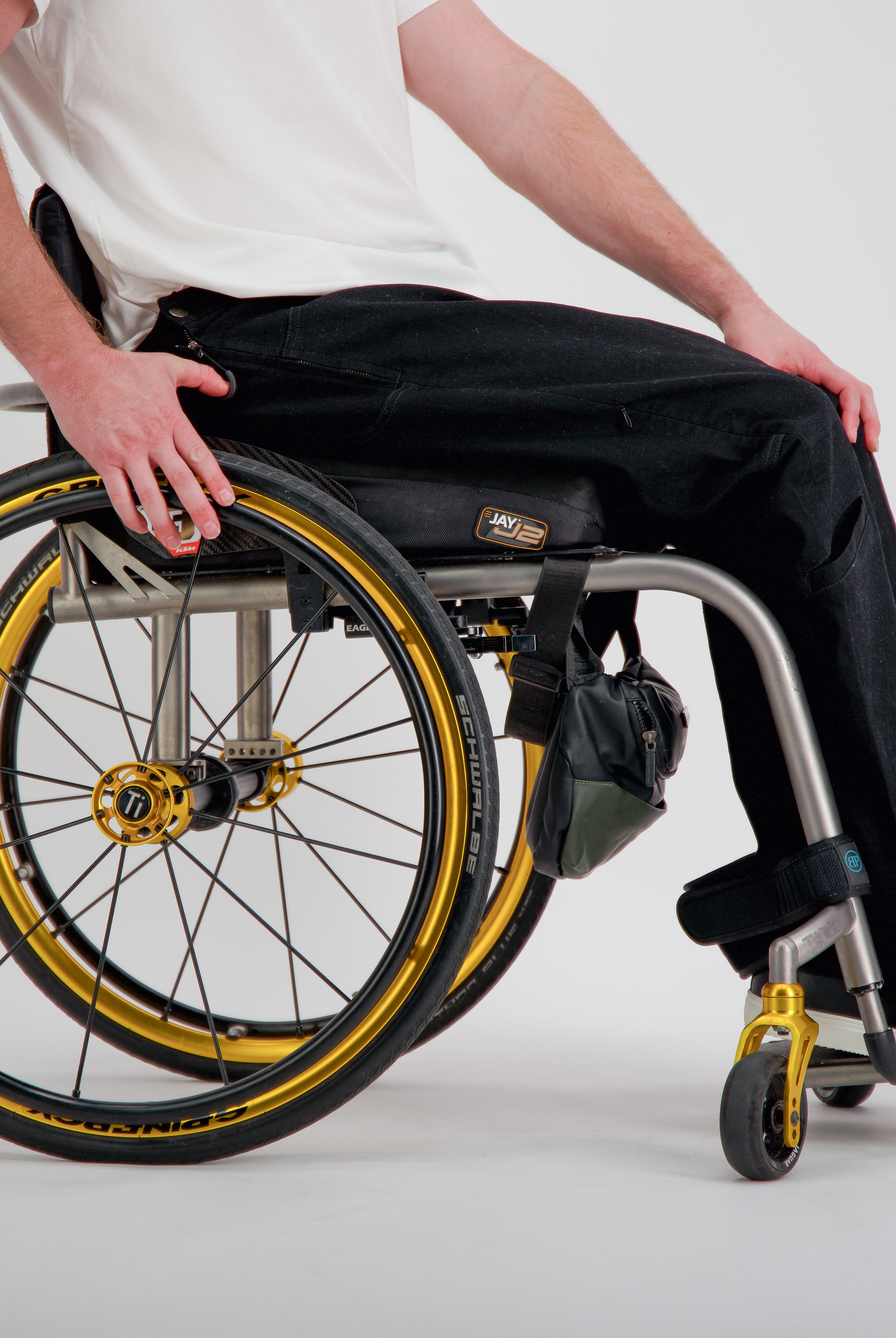 Stephen Seated Jeans for Male Wheelchair Users - Black - Christina Stephens