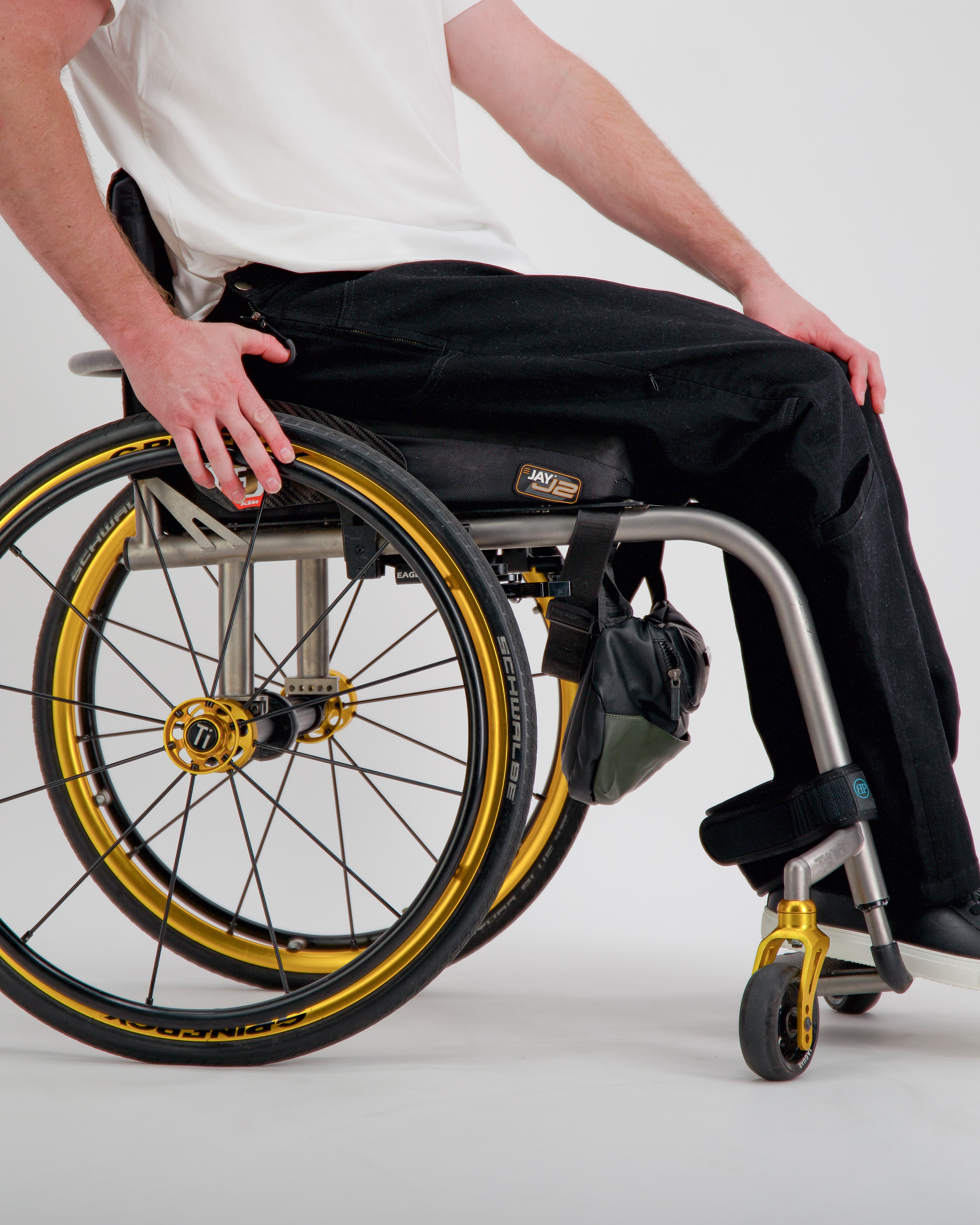 Stephen Seated Jeans for Male Wheelchair Users - Black - Christina Stephens