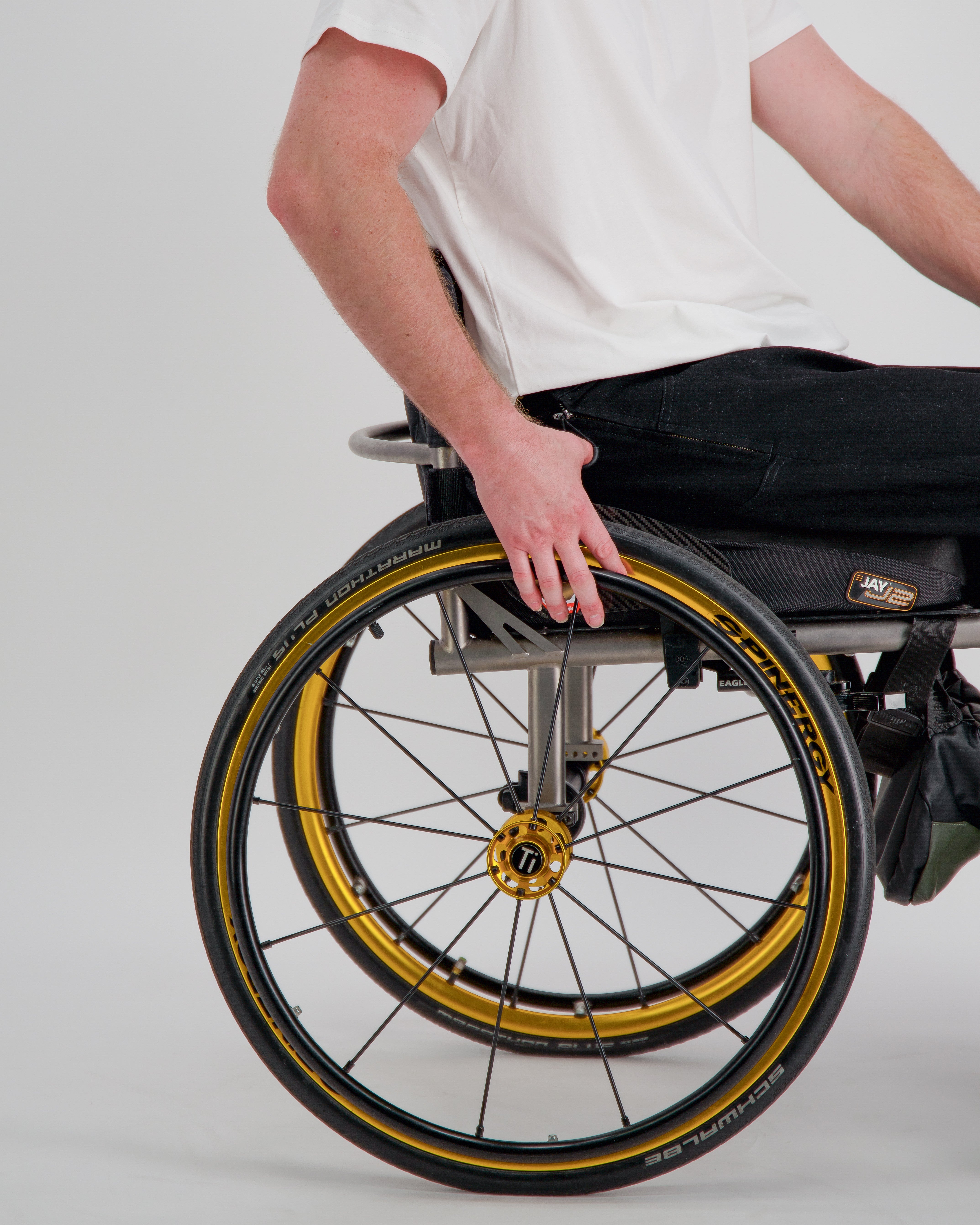 Stephen Seated Jeans for Male Wheelchair Users - Black - Christina Stephens