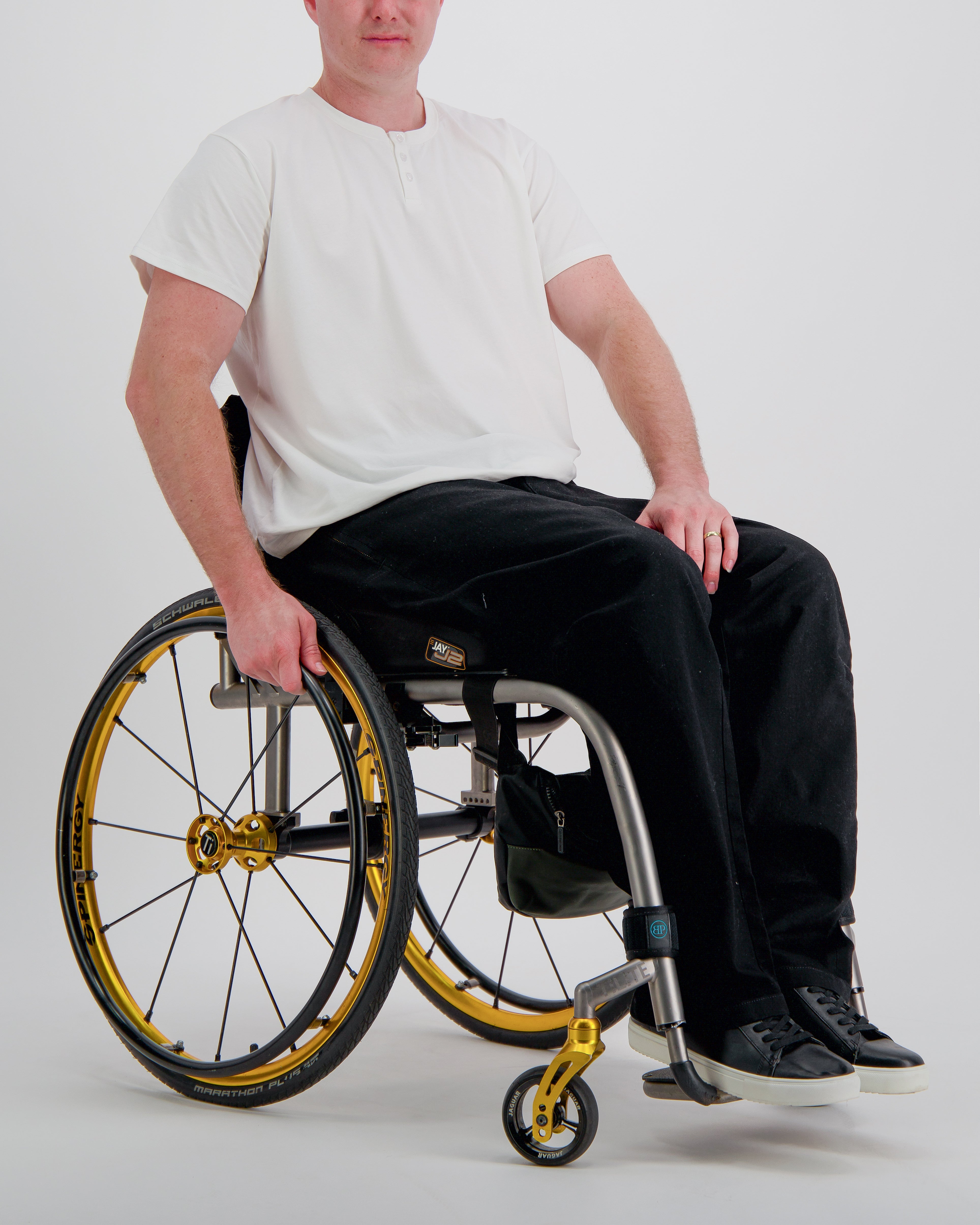 Stephen Seated Jeans for Male Wheelchair Users - Black - Christina Stephens