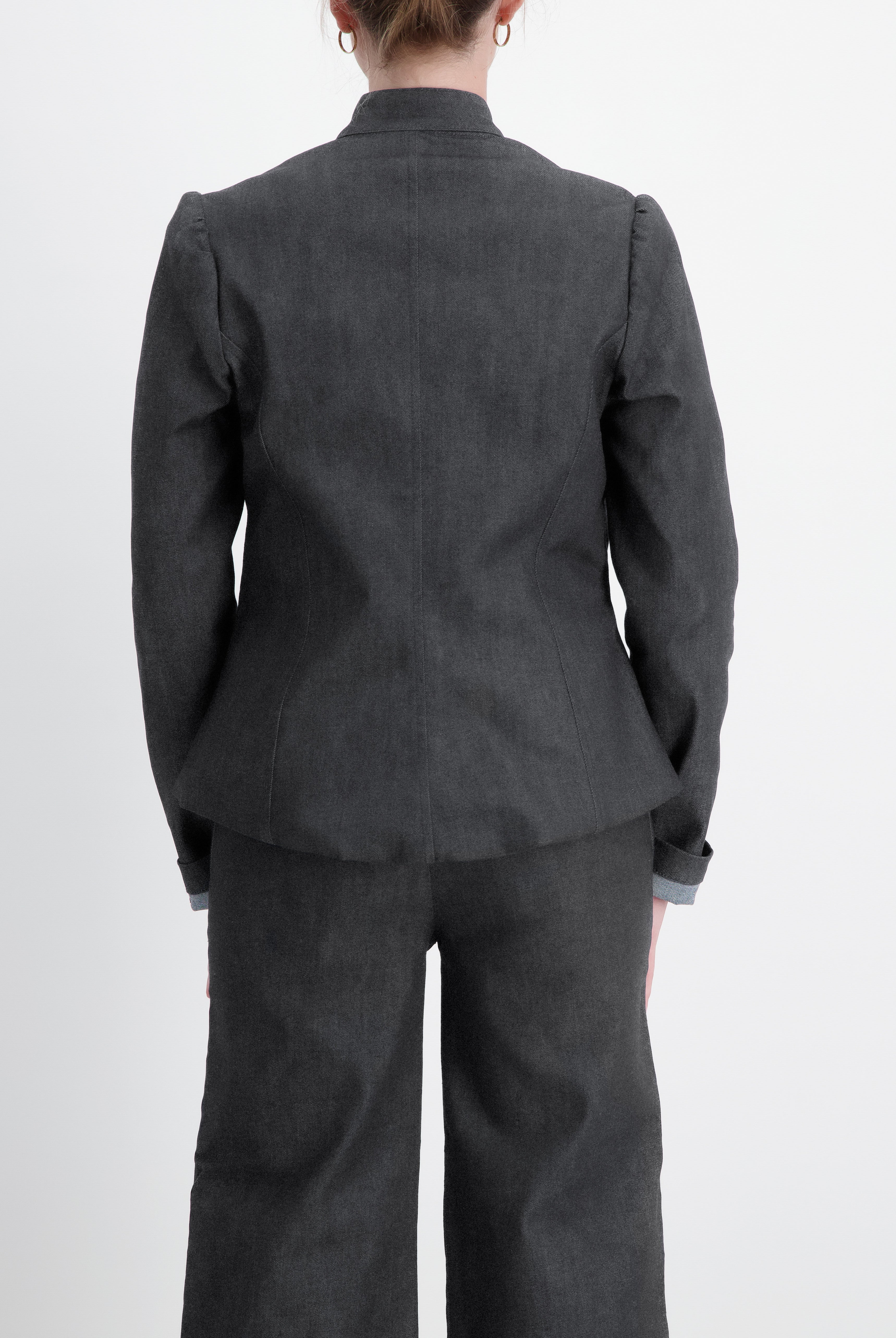 Paula Cropped Magnetic Jacket for Dexterity Support - Gray - Christina Stephens