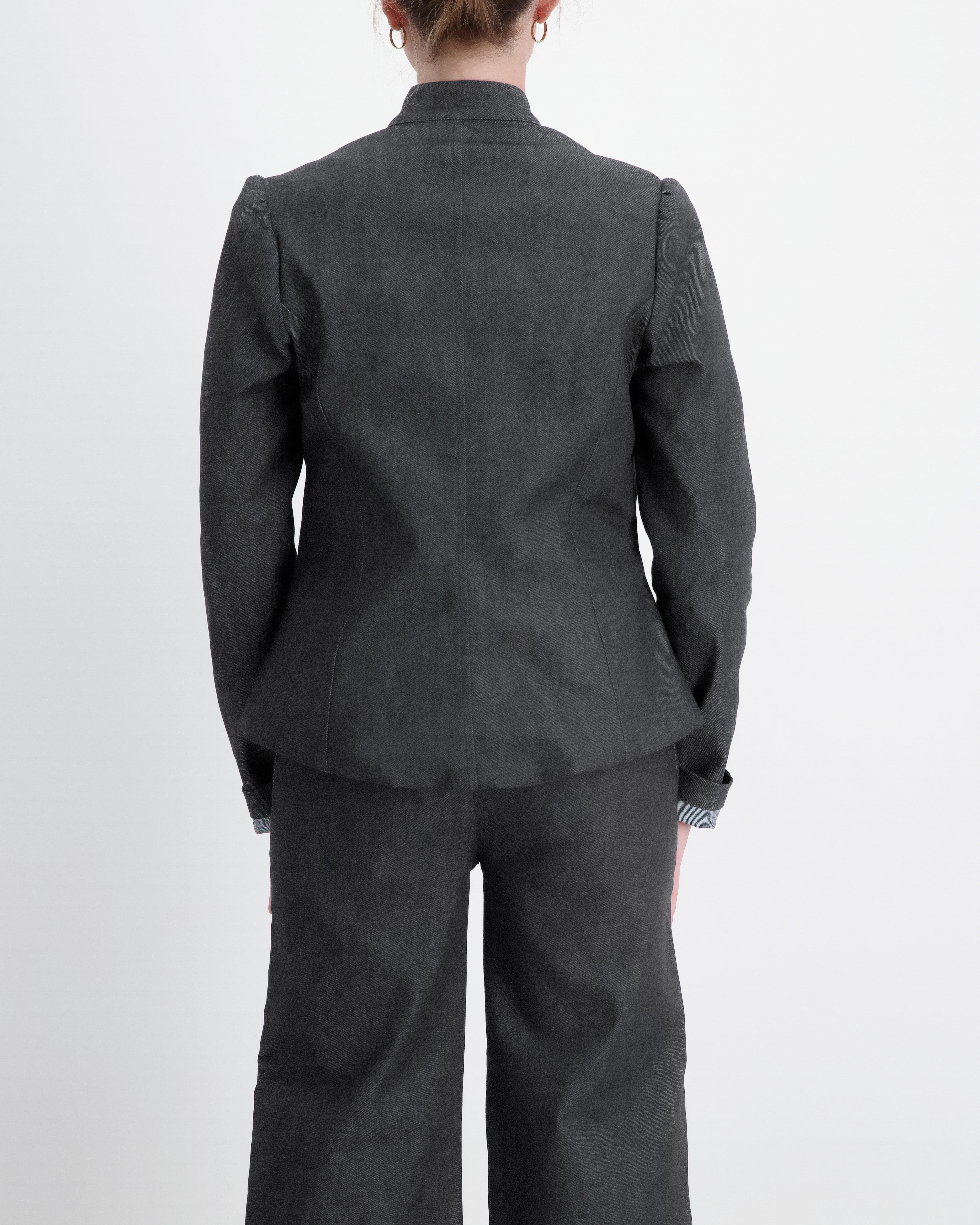 Paula Cropped Magnetic Jacket for Dexterity Support - Gray - Christina Stephens