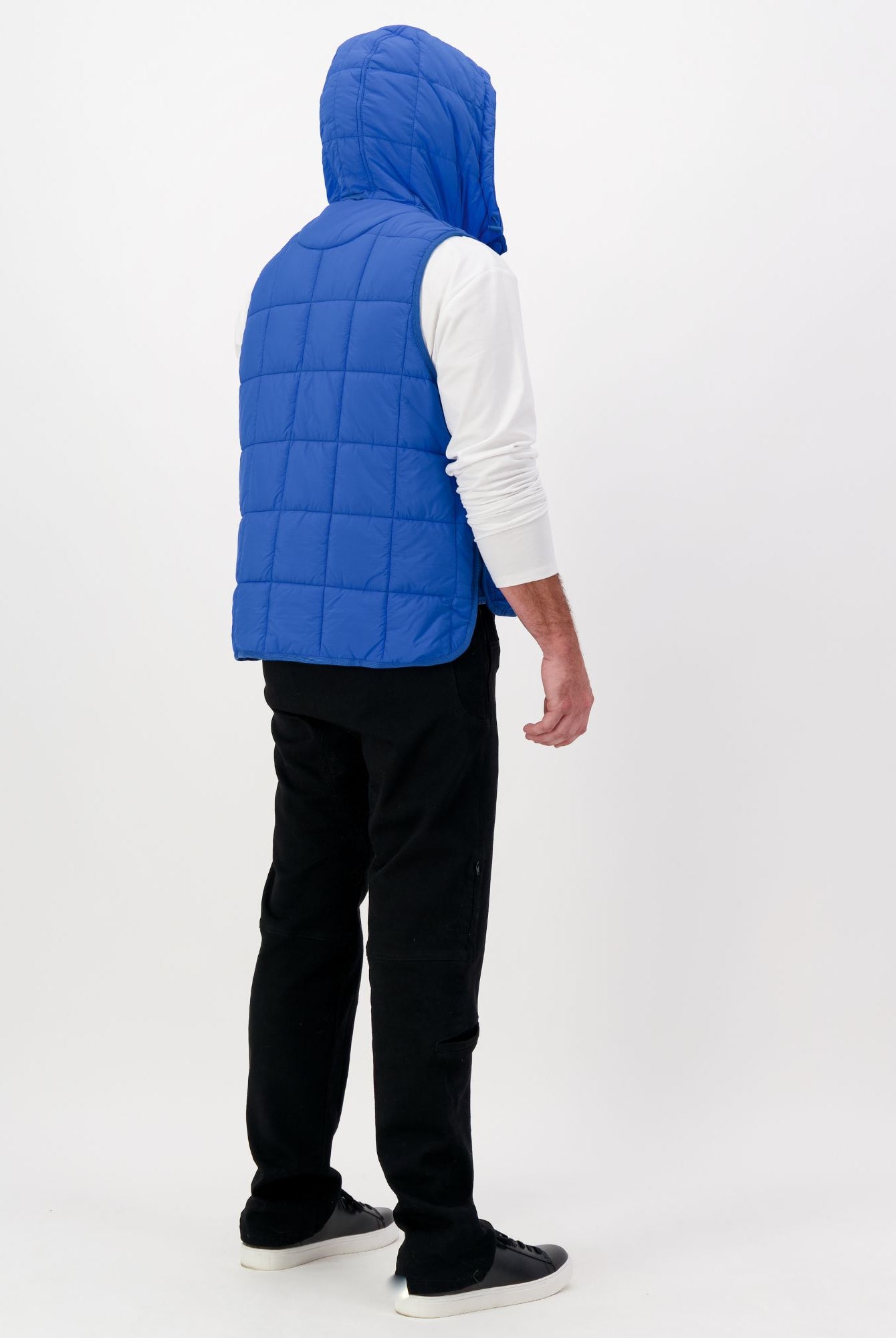 Matt Gender Neutral Adaptive Puffer Vest Universal Design for Wheelchair Users - Blue - Christina Stephens
