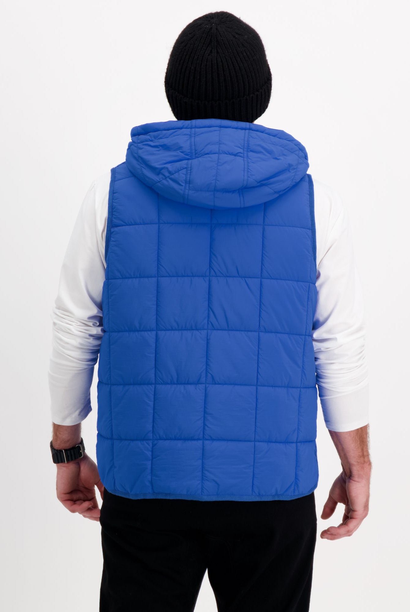Matt Gender Neutral Adaptive Puffer Vest Universal Design for Wheelchair Users - Blue - Christina Stephens
