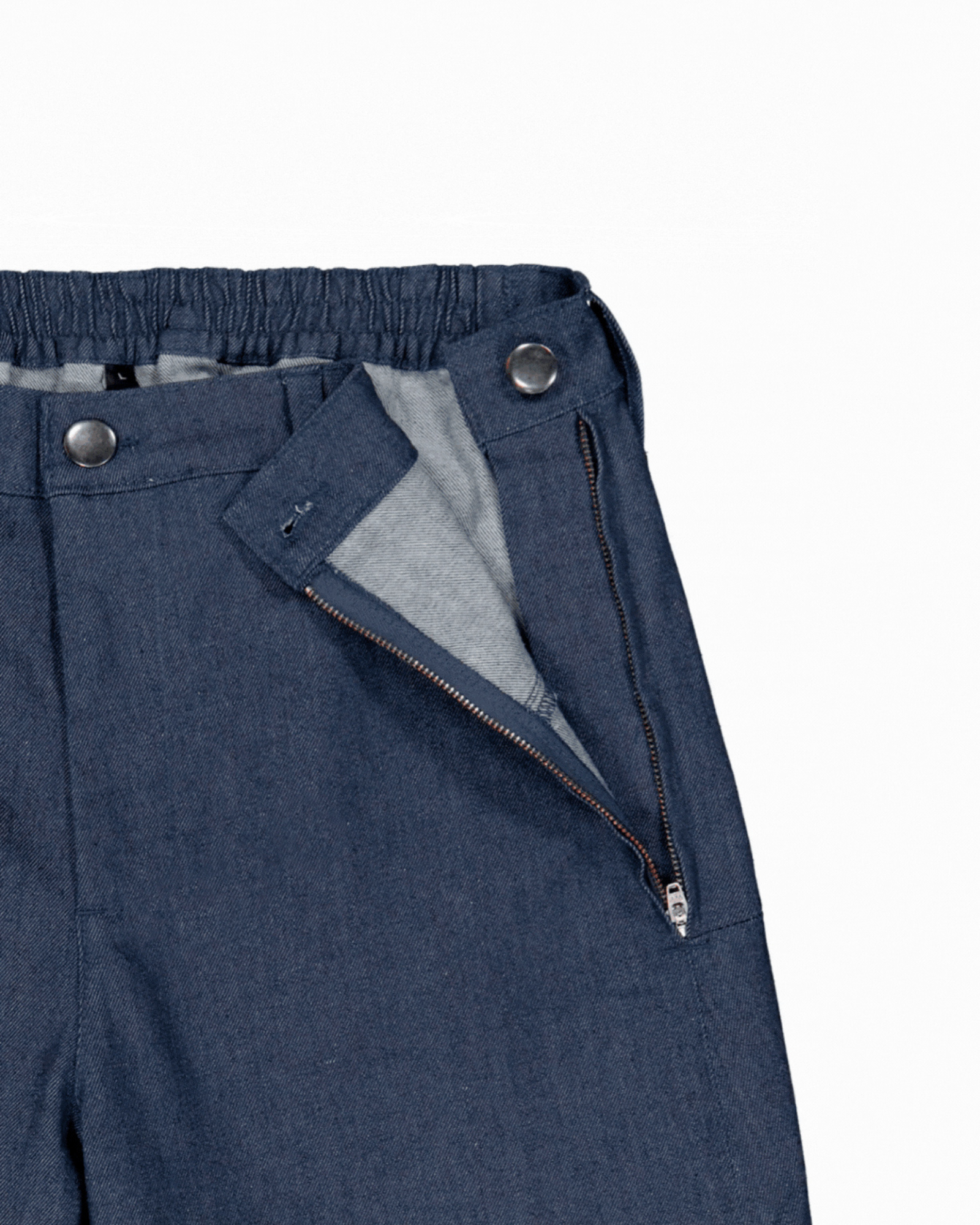 Stephen Seated Jeans for Male Wheelchair Users - Blue - Christina Stephens