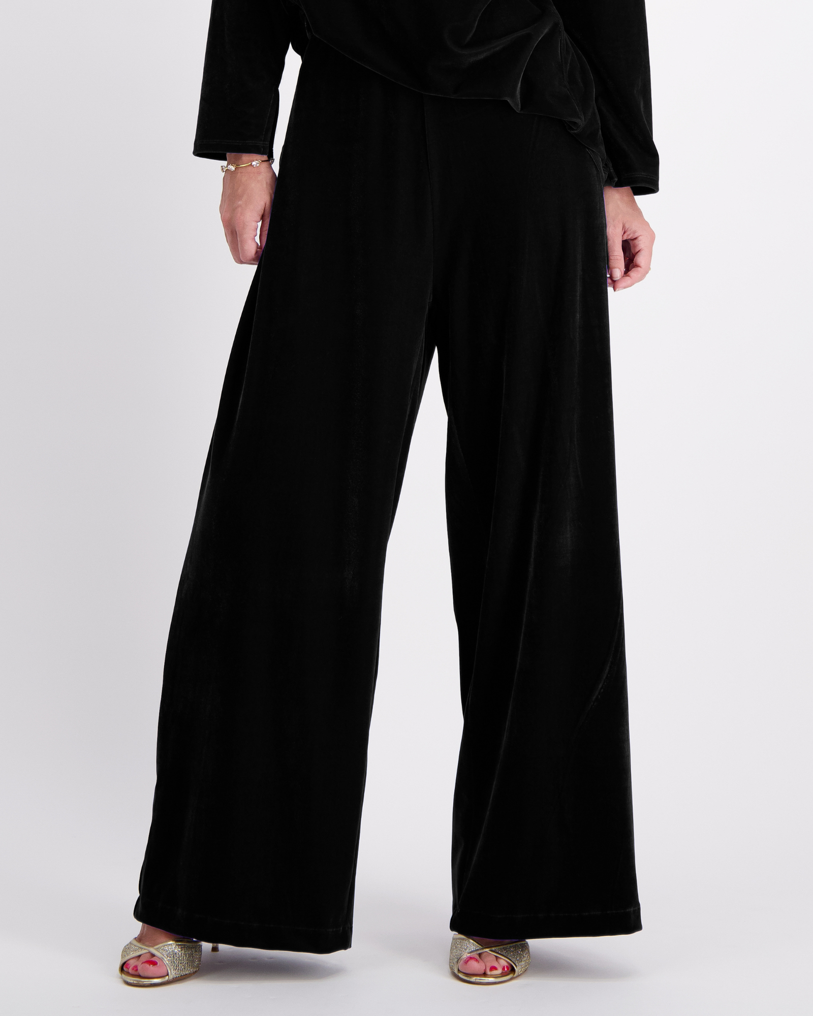 Black Velvet Trousers Topshop Velour Joggers Jessie Adaptive Wide