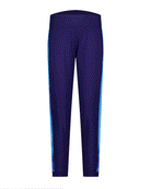 Natasha Physio Leggings in navy blue with light blue side stripes, featuring a comfortable elastic waistband and sleek athletic design perfect for workouts or casual wear
