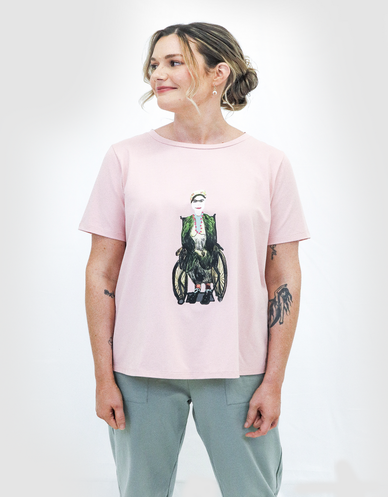 Short Sleeve Leaf Back T-Shirt - Christina Stephens